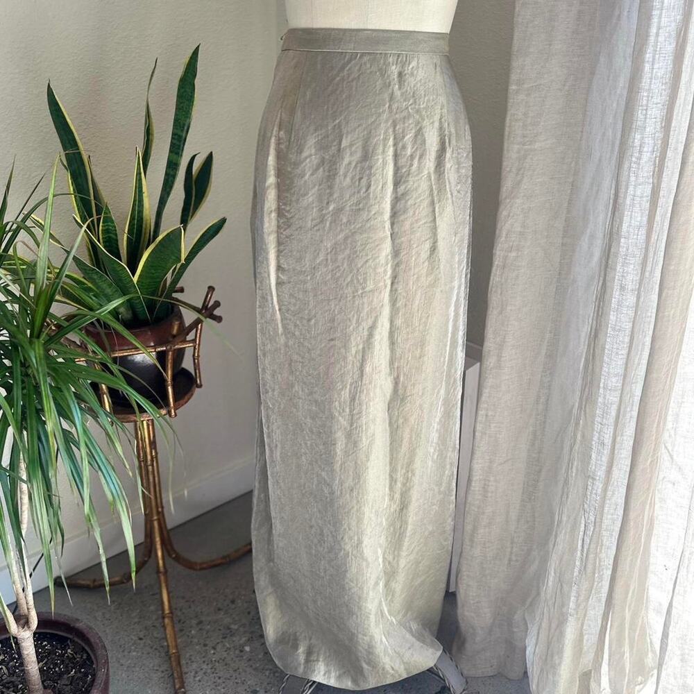 Adrianna Papell Occasions Women’s 12 Skirt Champagne Rayon Blend Full Length